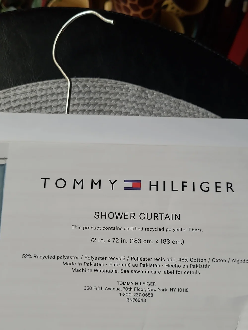 Tommy Hilfiger Hudson River Stars Shower Curtain